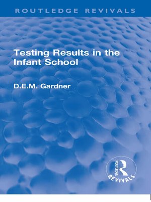 cover image of Testing Results in the Infant School